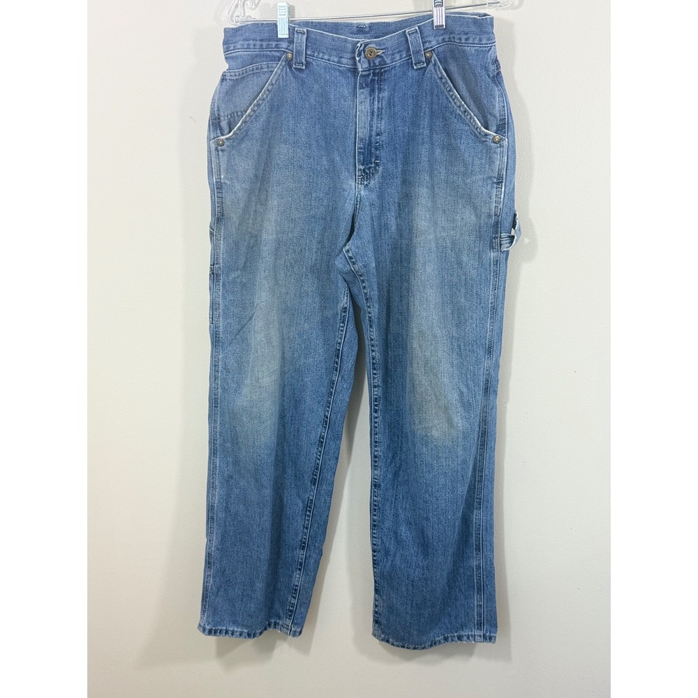 Buddy Lee Jeans Men's 32x30 Blue Carpenter Utility Baggy Workwear Denim